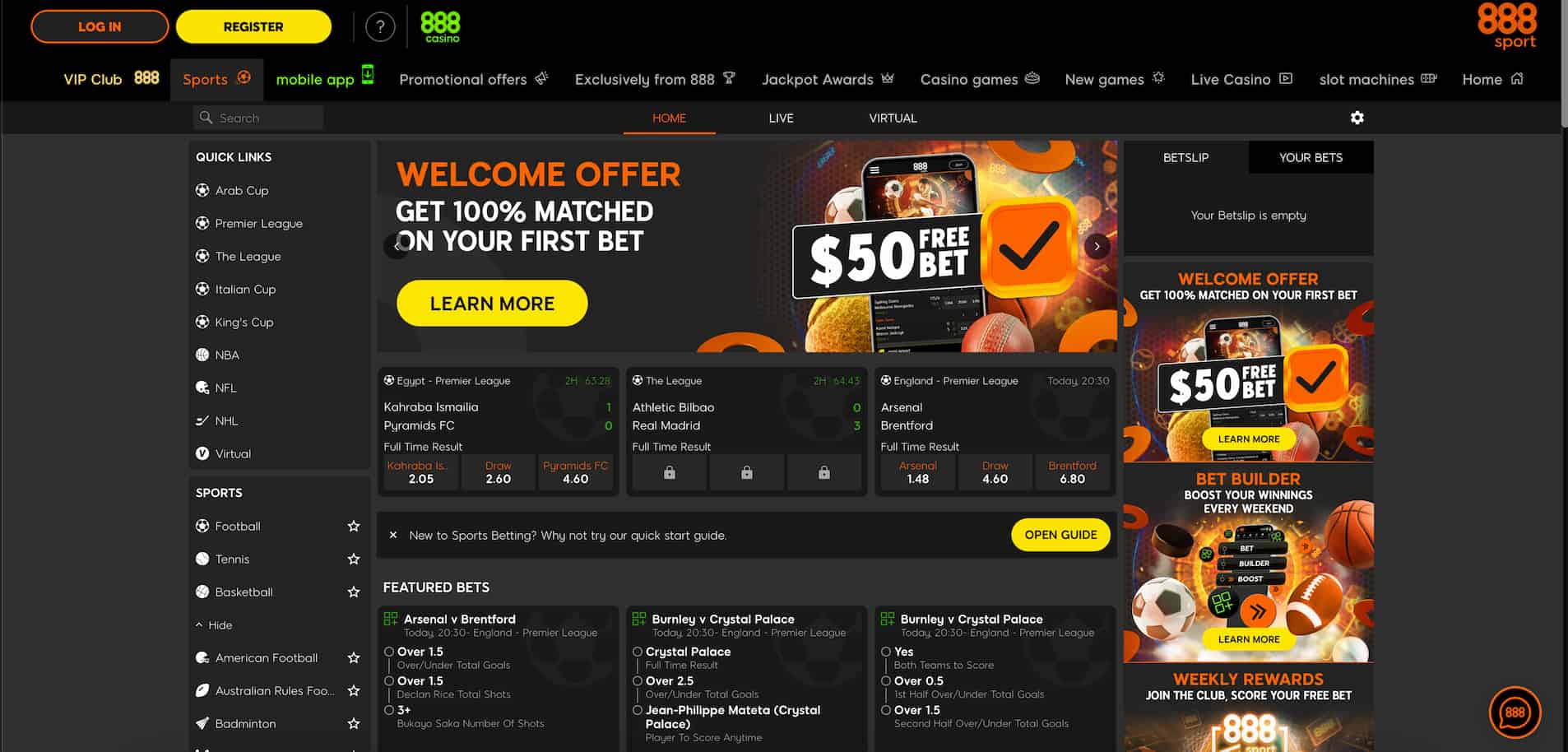 888sportsbook screenshot