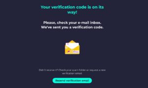 Verify page