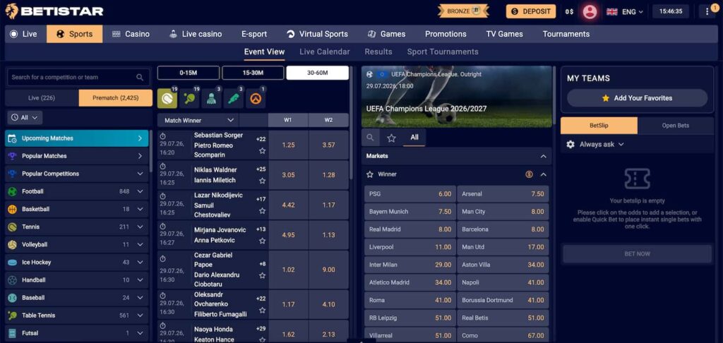 betistar-sports-betting-section